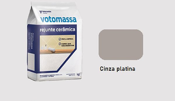 REJUNTE FLEXÍVEL VOTOMASSA CINZA PLATINA 1KG