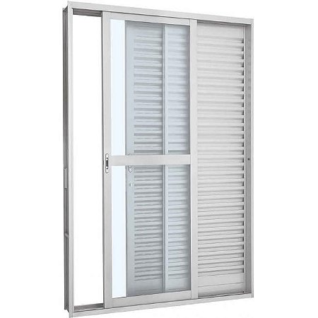 PORTA SASAZAKI BALCÃO PRATIKA CORRER 217X160CM ESQUERDA