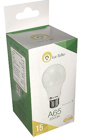 LÂMPADA LED BULBO 15W 6500K LUZ SOLLAR
