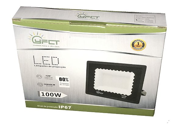 REFLETOR LED 100W AZUL YFCT