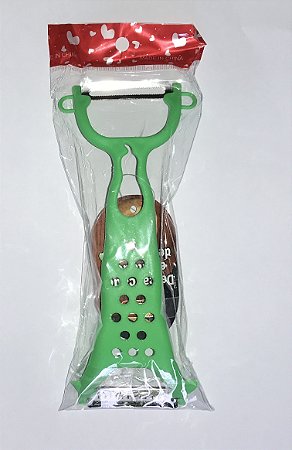 DESCASCADOR RALADOR DE LEGUMES VERDE 18CM CATUAI