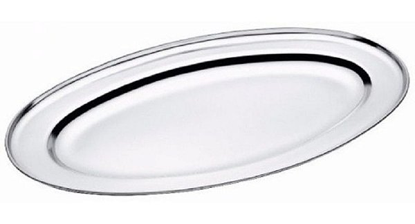 BANDEJA TRADICIONAL INOX RASA 35CM CATUAI