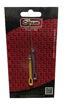 AGULHA COMUM PARA FOGÃO COM 2 PEÇAS AMARELO/ROXO CATUAI