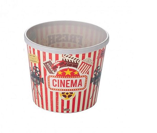 POTE PIPOCA DECORADO RETRO 2,1L PLASUTIL