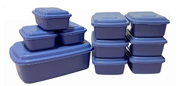 KIT COM 10 ORGANIZADORES FUNCIONAL ROXO PLASTBON