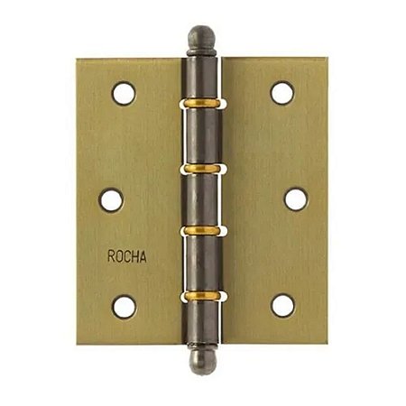 DOBRADICA ROCHA 3 1/2 COM 3 PEÇAS 1201 FOE COM ANEL