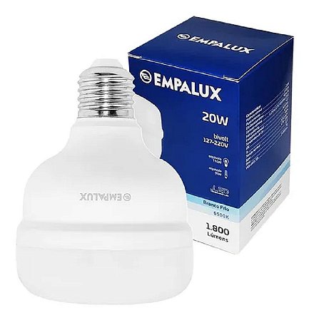 LÂMPADA LED BULBO 20W 6500K EMPALUX