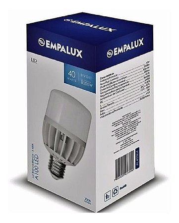 LÂMPADA LED BULBO 40W 6500K EMPALUX