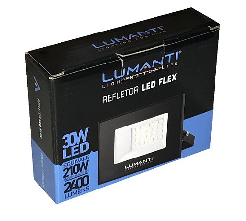 REFLETOR LED 30W VERDE BIVOLT LUMANTI