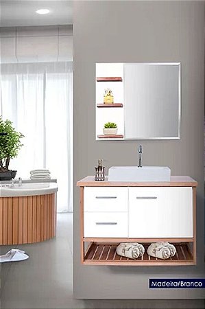 TOUCADOR FIMAP PRETTY 70CM SEM CUBA BRANCO