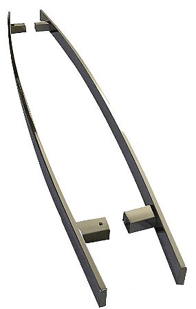 PUXADOR HOUSE INOX BARRA CHATA CURVO 1000