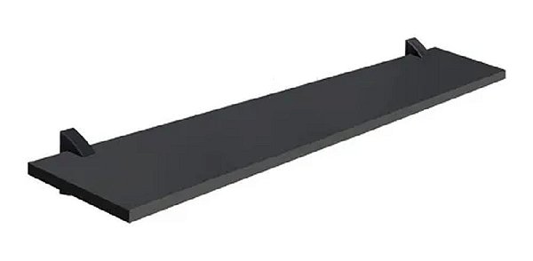 PRATELEIRA 1,5X25X60 PRETO COM SUPORTE