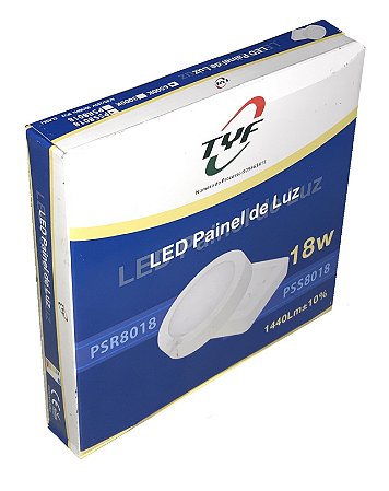 PLAFON LED SOBREPOR QUADRADO 18W TYF