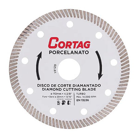 DISCO DIAMANDATO CORTAG PORCELANATO