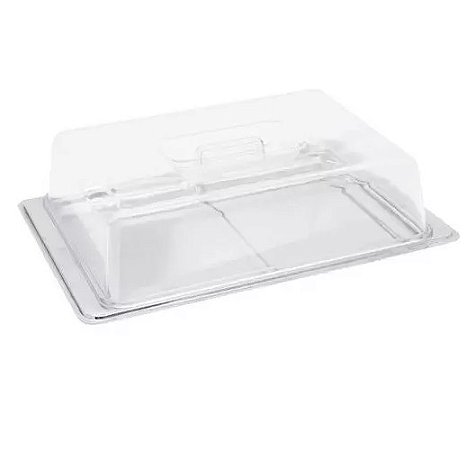 PORTA FRIOS INOX COM DIVISÓRIA E TAMPA ACRÍLICO POP