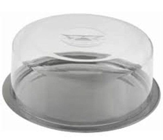 PORTA BOLO INOX REDONDO 27,5CM COM TAMPA POP