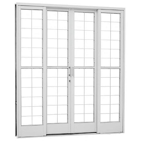 PORTA SASAZAKI DE CORRER GRADE QUADRICULADA 217X200X12