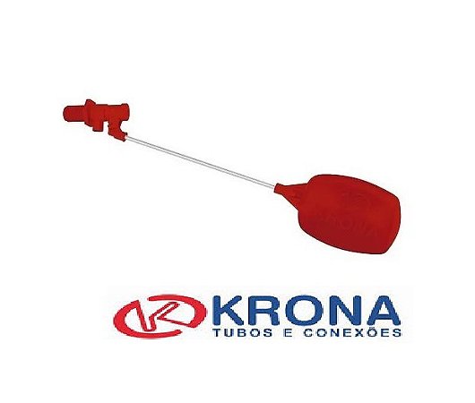 BÓIA PLÁSTICA CAIXA D'AGUA 1/2 KRONA VERMELHO