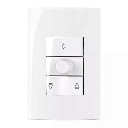 CONJUNTO CONTROLE VENTILADOR 127V BRANCO SLEEK