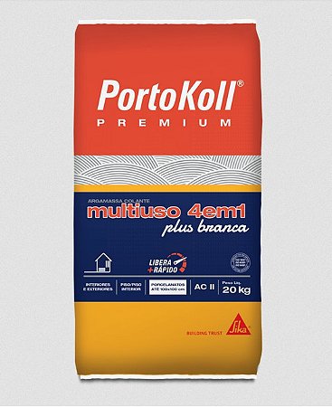 ARGAMASSA PREMIUM MULTIUSO 4 EM 1 BRANCA PORTOKOLL