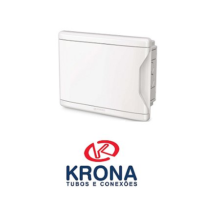 QUADRO DISTRIBUIÇÃO EMBUTIR PARA DISJUNTOR 3 NEMA OU 4 DIN SEM BARRAMENTO KRONA