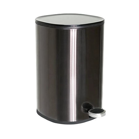 LIXEIRA MULTIUSO REDONDO COM PEDAL 5L PRETA