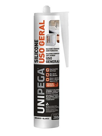 SILICONE HÍBRIDO BRANCO 280ML UNIPEGA