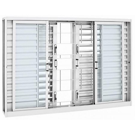 VENEZIANA SASAZAKI PRATIKA MULTIFLEX 120X200X16CM GRADE QUADRADA