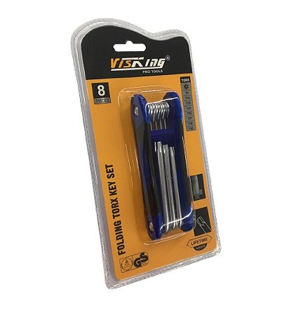 JOGO CHAVE TORX COM 8 PEÇAS VISKING