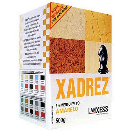 Pigmento Pó Xadrez 500g Amarelo - Construmarques