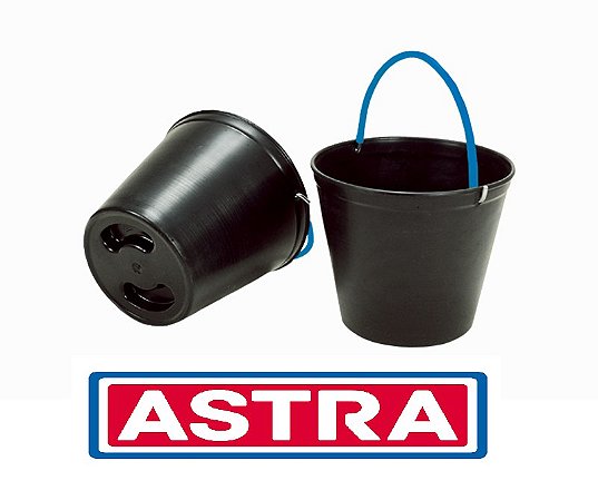 BALDE PLÁSTICO SUPER 12 LITROS PRETO ASTRA