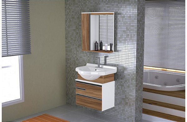 GABINETE BANHEIRO A.J.RORATO KIT FIRENZE 63.5CM NO