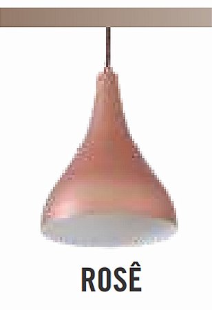 PENDENTE ATTENA JADE 1 LÂMPADA E27 ROSE