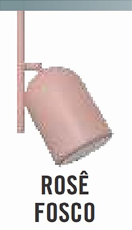 LUMINÁRIA ATTENA MESA ANNY 1 LÂMPADA ROSE FOSCO