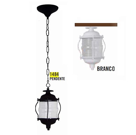 PENDENTE ATTENA COLONIAL SINALEIRA BRANCO
