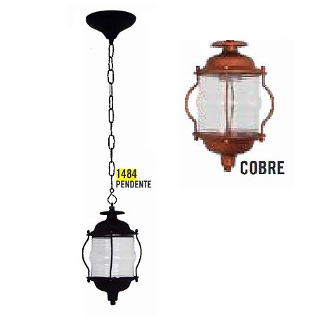 PENDENTE ATTENA COLONIAL SINALEIRA COBRE