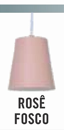 PENDENTE ATTENA BERLIM 1 LÂMPADA ROSE FOSCO