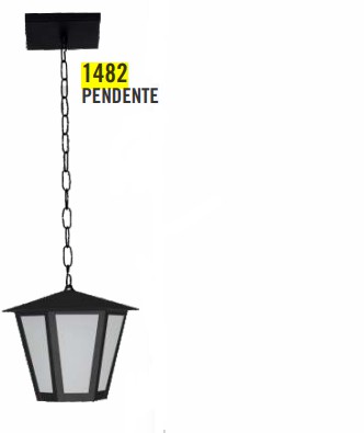 PENDENTE ATTENA COLONIAL SEXTAVADA PRETO