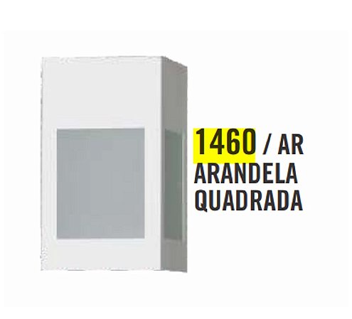 ARANDELA ATTENA EXTERNA QUADRADO BRANCO