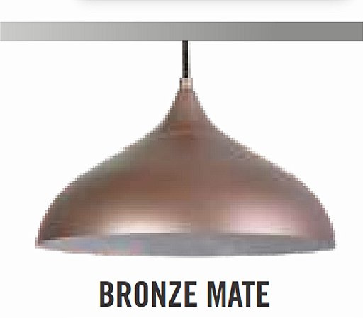 PENDENTE ATTENA VICK 1 LÂMPADA BRONZE MATE