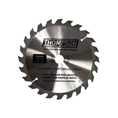 SERRA CIRCULAR WIDEA 7.1/4 24 DENTES 16/20 THOMPSON