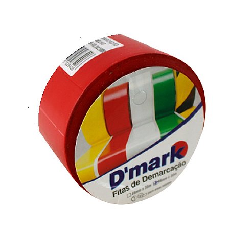 FITA DEMARCAÇÃO SOLO VERMELHO 50MMX30 D'MARK