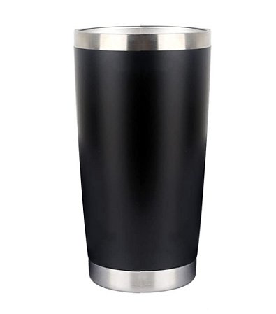 COPO TÉRMICO 600ML AÇO INOX YAZI PRETO
