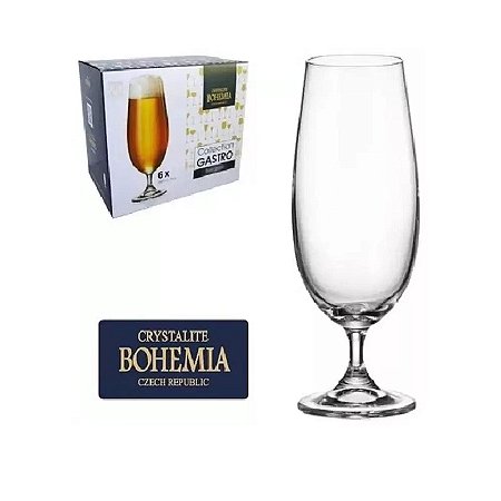 JOGO 6 TACAS GASTRO CERVEJA BOHEMIA 380ML