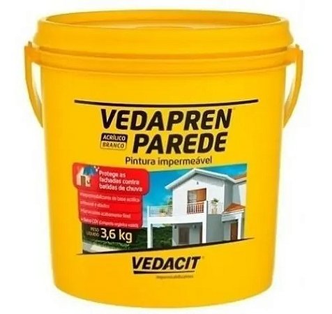 VEDAPREN PAREDE BRANCO GALÃO 3,6KG