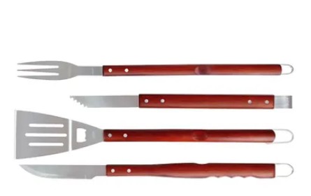 CONJUNTO CHURRASCO 4 PEÇAS