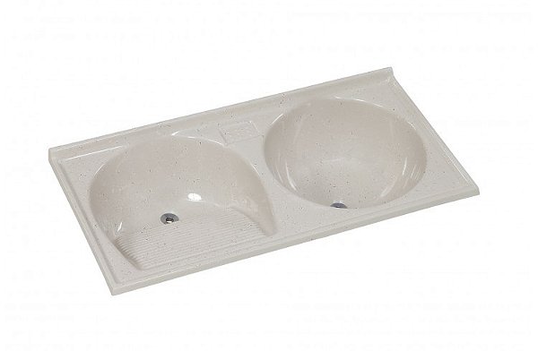 TANQUE DUPLO RORATO 124X62 TRAVERTINO