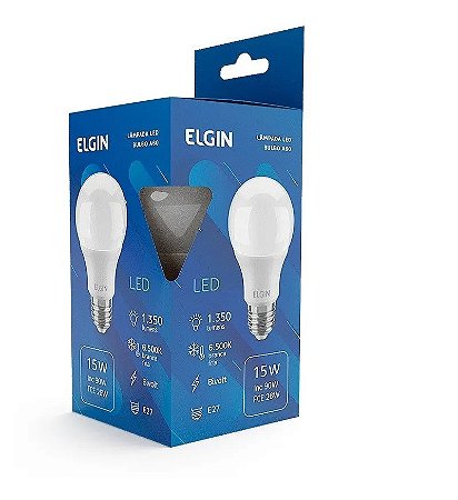 LÂMPADA LED BULBO 15W BIVOLT 6500K ELGIN