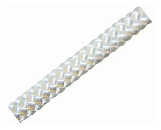 CORDA TRANÇADA 14MM BRANCA (VERIFIQUE A DESCRIÇÃO)