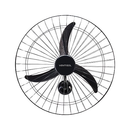 VENTILADOR VENTISOL OSCILANTE PAR 60CM COM GRADE  BIVOLT PRETO
